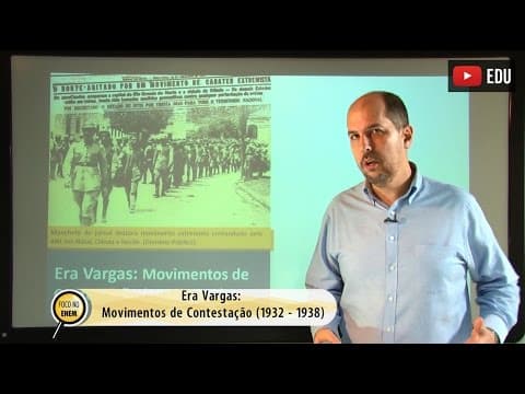 Thumbnail da aula: Videoaulas Poliedro | Enem | Era Vargas: movimentos de contestação
