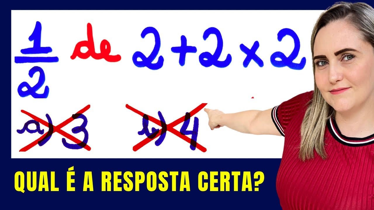 Thumbnail: 🤯 CONSEGUE DESCOBRIR A RESPOSTA CORRETA ?? Matemática básica todo dia.📚🚀