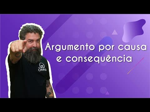 Thumbnail da aula: Argumento por causa e consequência - Brasil Escola