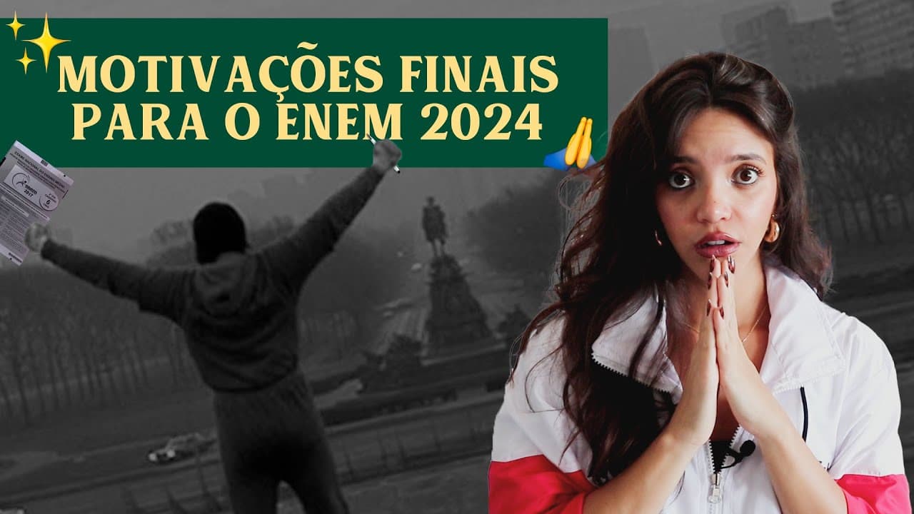Thumbnail: MEU ÚLTIMO VÍDEO ANTES DO ENEM 2024!
