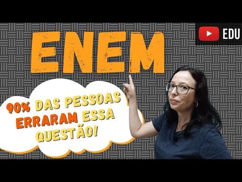 Thumbnail da aula: 🔥 90% Erraram - ENEM/2019 - Lei de Formação de uma Função Afim - Professora Angela