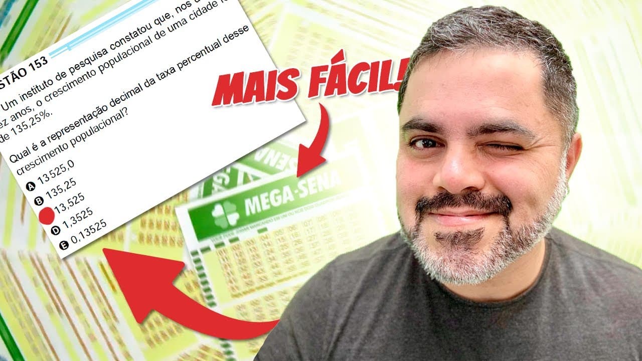 Thumbnail: Qual é a PROBABILIDADE de CHUTAR nas questões do ENEM e ERRAR TUDO?