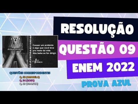Thumbnail da aula: Resolução questão 09 (PROVA AZUL) | Linguagens ENEM 2022