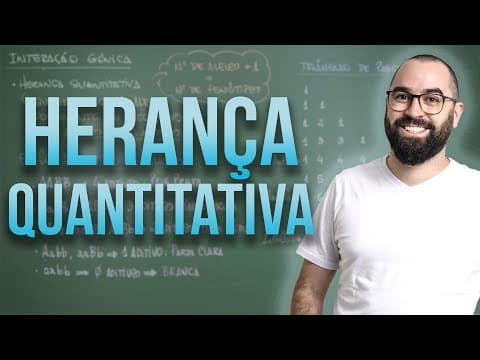 Thumbnail da aula: Herança Quantitativa - Aula 13 - Módulo II: Genética | Prof. Gui