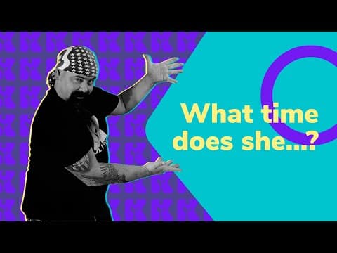 Thumbnail da aula: Inglês 2.0 | Kultivi | What time does she...? | Prof. Rui Ventura