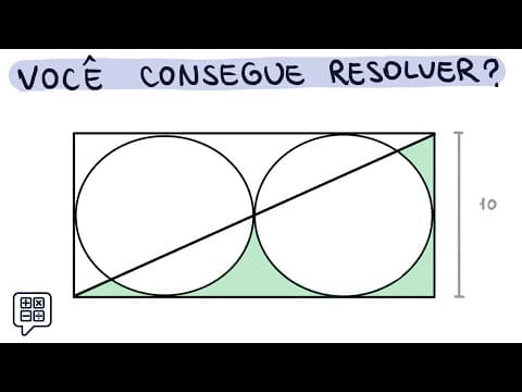 Thumbnail da aula: 🤯 Quanto vale a área VERDE? (Desafio de Geometria Plana | Matemática)