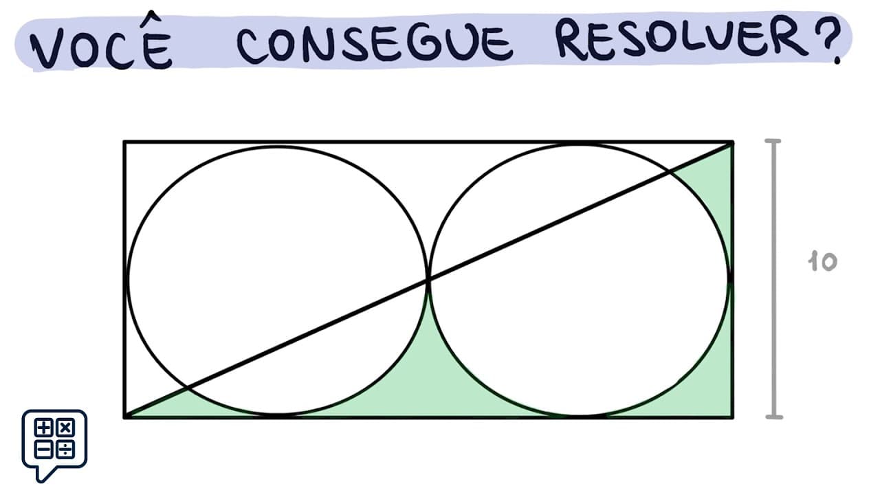 Thumbnail: 🤯 Quanto vale a área VERDE? (Desafio de Geometria Plana | Matemática)