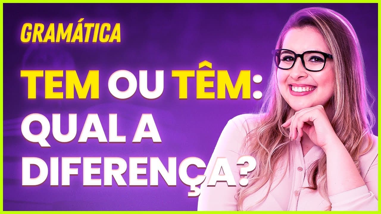 Thumbnail: TEM e TÊM | CONTÉM e CONTÊM | CONVÉM e CONVÊM: QUANDO USAR CADA UM? - Profa. Pamba