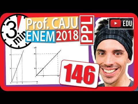 Thumbnail da aula: 🏃ENEM 2018 PPL 👉 RAPIDINHA Questão 146 - Regra de Três