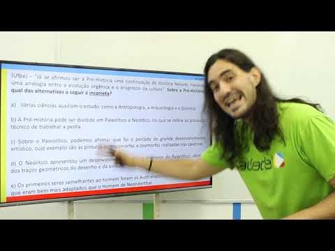 Thumbnail da aula: HISTÓRIA - Exercícios de Vestibular: Pré História I