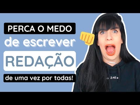 Thumbnail da aula: Como escrever redação SEM MEDO