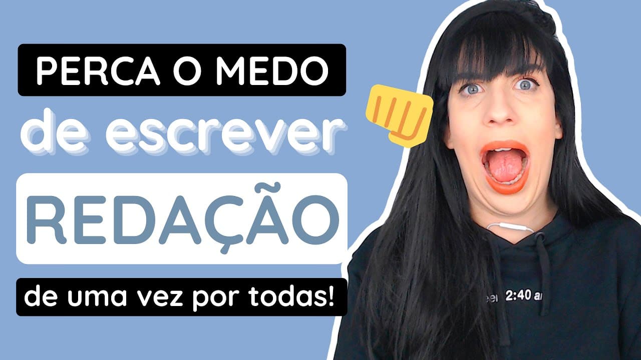 Thumbnail: Como escrever redação SEM MEDO