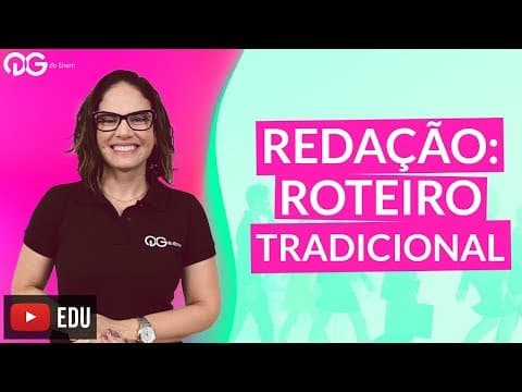 Thumbnail da aula: Dica de Redação ENEM: Roteiro Tradicional com Fernanda Pessoa