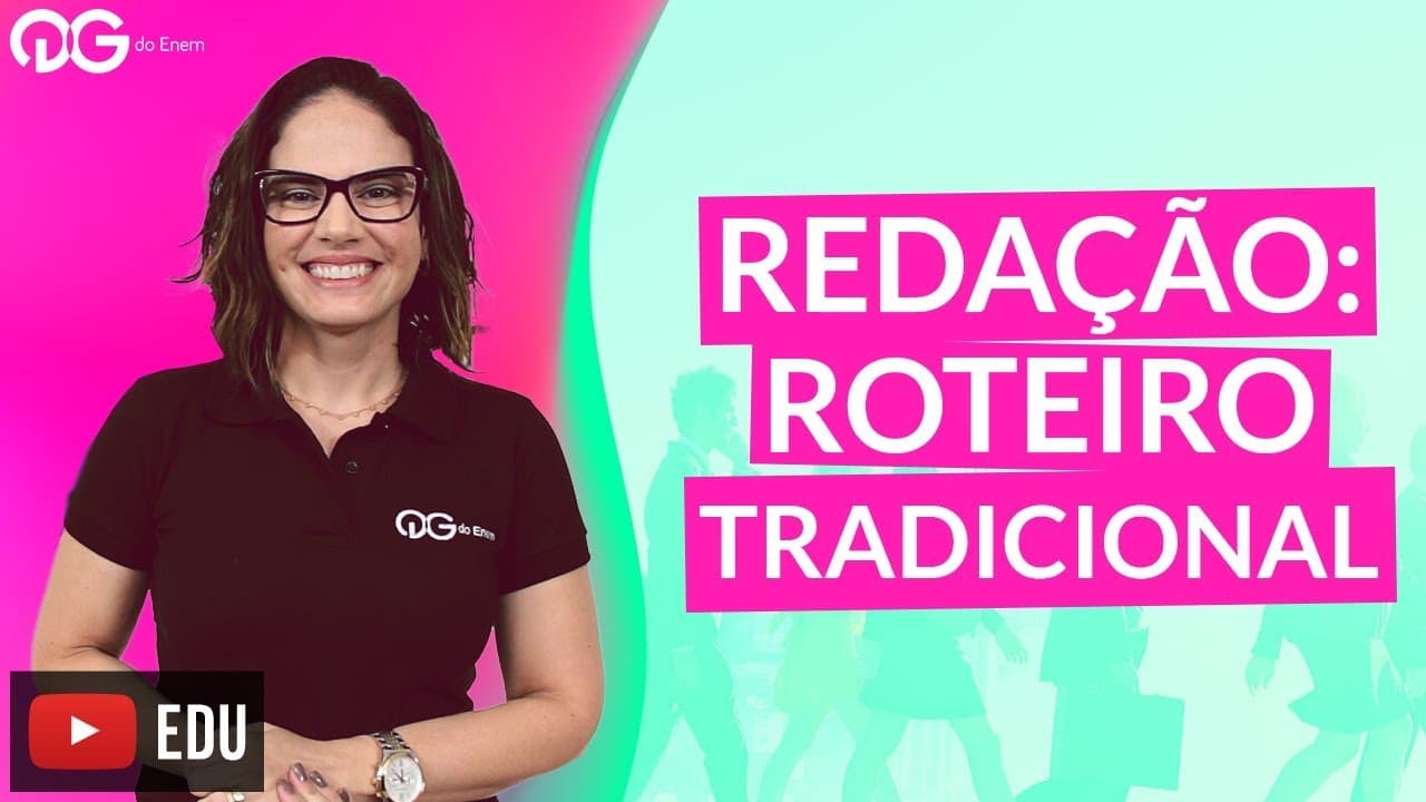 Thumbnail: Dica de Redação ENEM: Roteiro Tradicional com Fernanda Pessoa