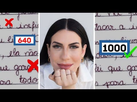 Thumbnail da aula: CORREÇÃO DE REDAÇÃO OFICIAL MODELO ENEM