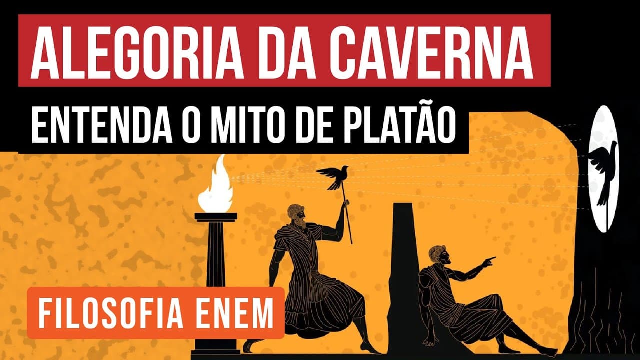 Thumbnail: ALEGORIA DA CAVERNA: entenda o mito de Platão | Filosofia para o Enem | Ernani Júnior da Silva