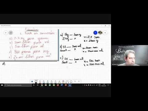 Thumbnail da aula: Conversão de Massa e Volume.