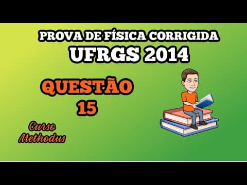 Thumbnail da aula: 15 de 2014 da prova de física da UFRGS - O gráfico representa em um processo isobárico a variação