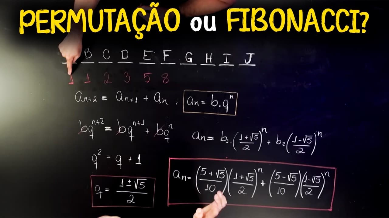 Thumbnail: Sequência Fibonacci aparece DO NADA!