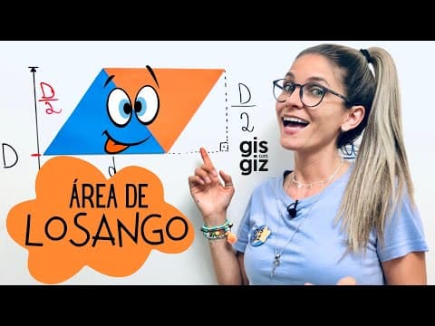 Thumbnail da aula: ÁREA DO LOSANGO | - \Prof. Gis/