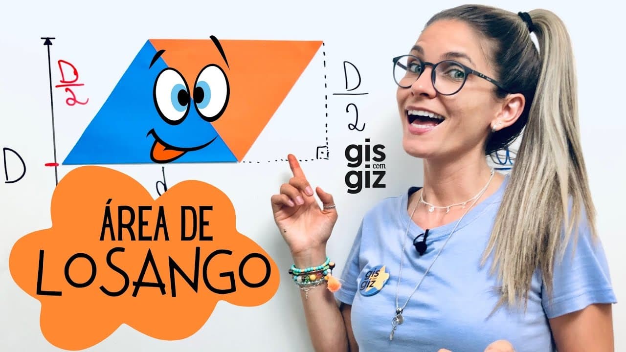 Thumbnail: ÁREA DO LOSANGO | - \Prof. Gis/