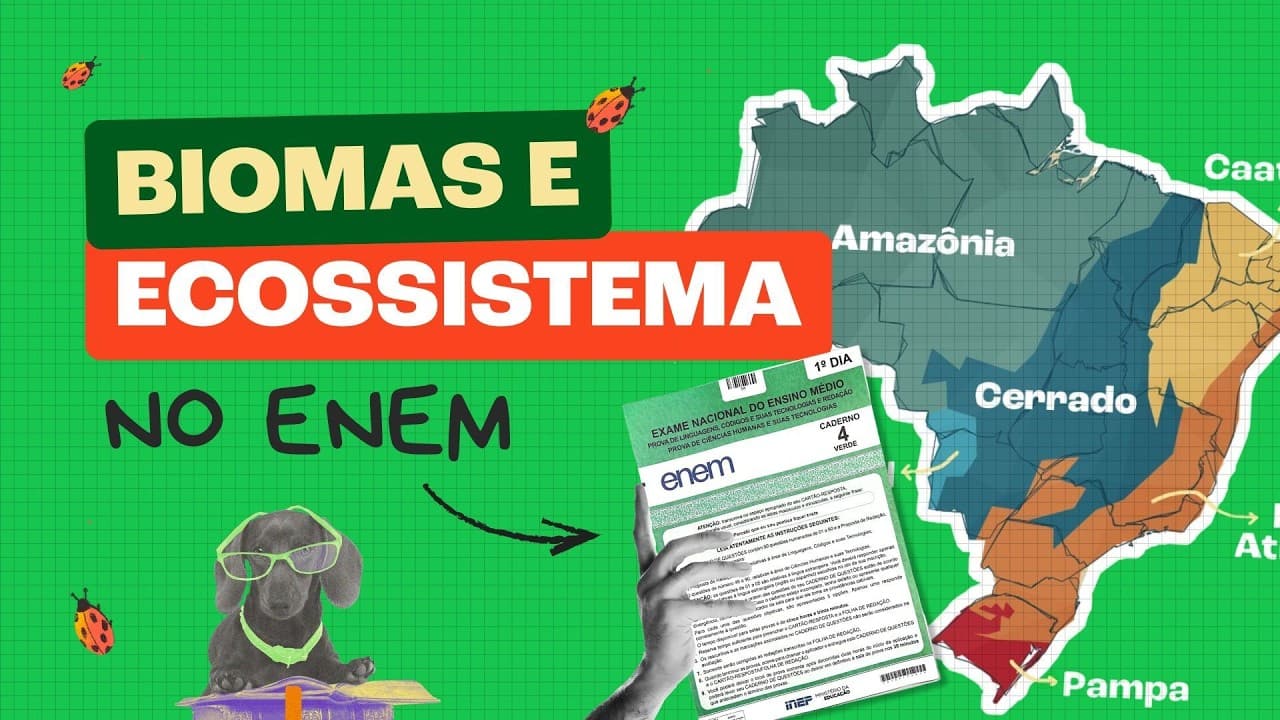 Thumbnail: Tudo sobre Ecossistemas – Resumo de Biologia pro ENEM 📚
