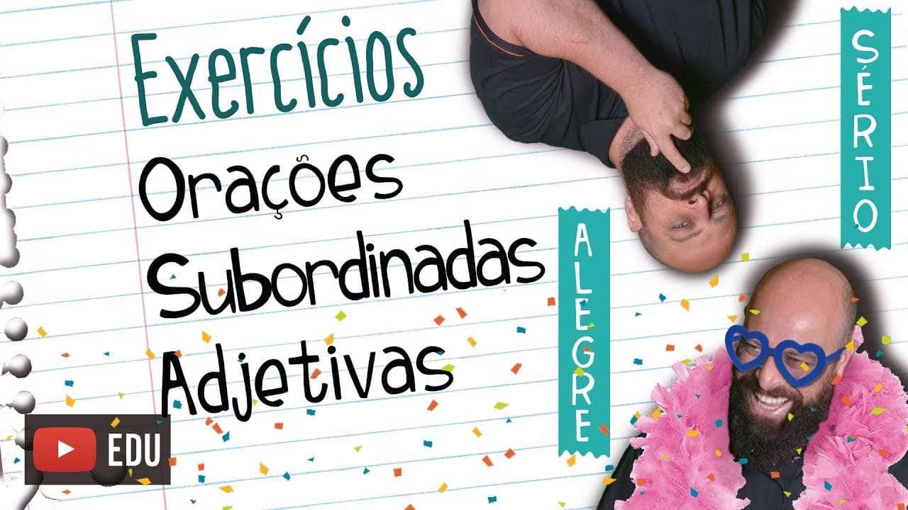Thumbnail: Exercícios de Orações Subordinadas Adjetivas [Prof Noslen]