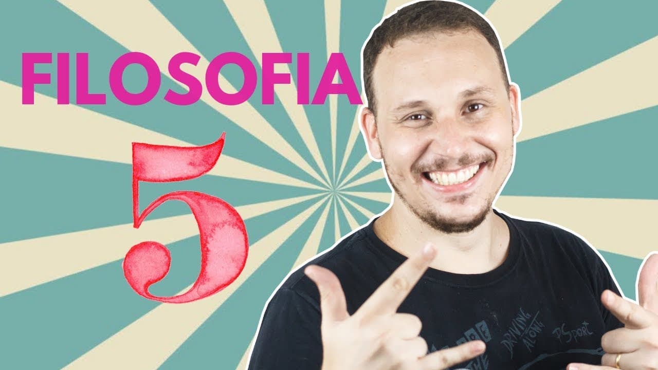 Thumbnail: 5 TEMAS DE FILOSOFIA MAIS COBRADOS NO ENEM.