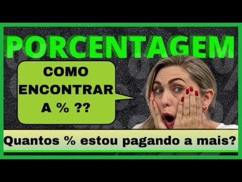 Thumbnail da aula: PORCENTAGEM, COMO ACHAR A PORCENTAGEM % ??
