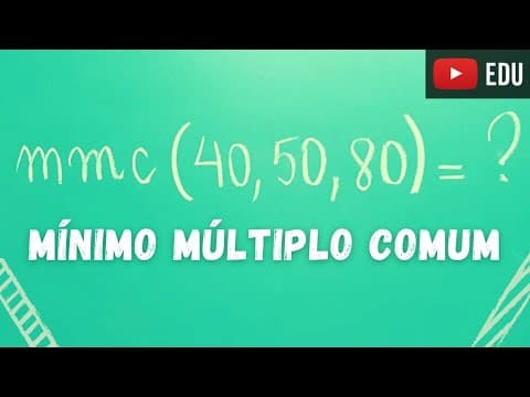 Thumbnail da aula: MMC - Mínimo Múltiplo Comum - Questão de Concurso - Professora Angela