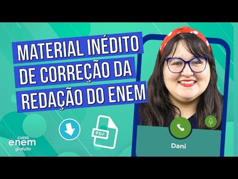 Thumbnail da aula: MATERIAL INÉDITO DE CORREÇÃO DA REDAÇÃO DO ENEM DIVULGADO PELO INEP | O que é? Como utilizar?