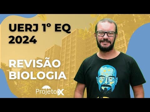 Thumbnail da aula: Resolução 1º EQ UERJ 2024 - BIOLOGIA | Prof. Paulo Vitor | Ao Vivo