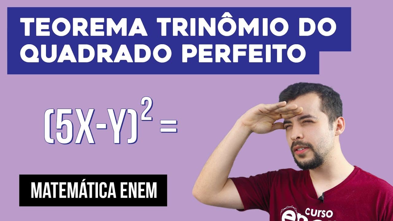 Thumbnail: TEOREMA TRINÔMIO DO QUADRADO PERFEITO | Matemática | Recomposição de Aprendizagem | Lucas Borguezan