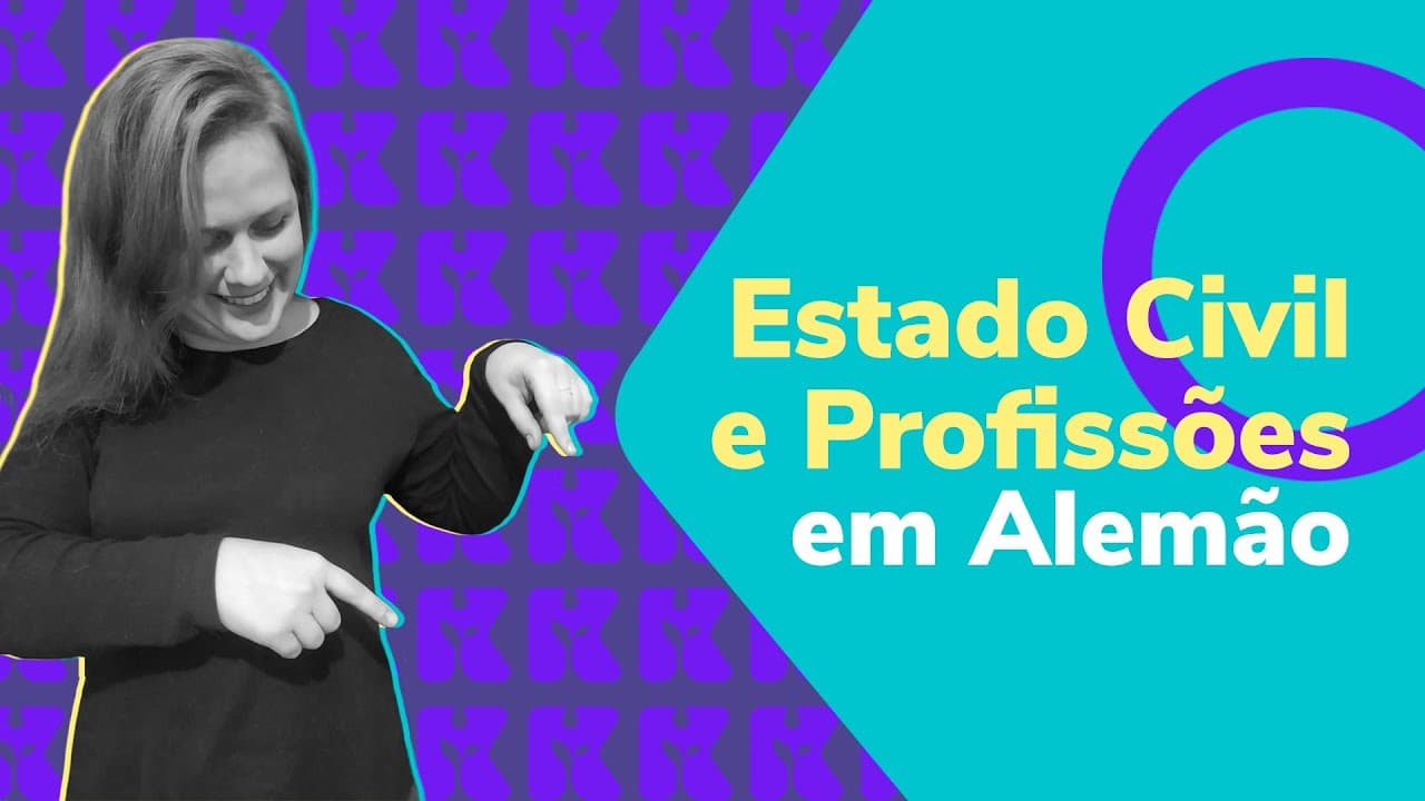 Thumbnail: Estado Civil e Profissões em Alemão | Aula #06