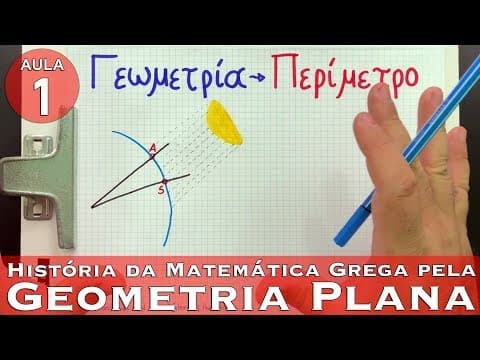 Thumbnail da aula: ⭐️ PERÍMETRO e ÁREA de Figuras Planas | História da Matemática Grega | Aula 1