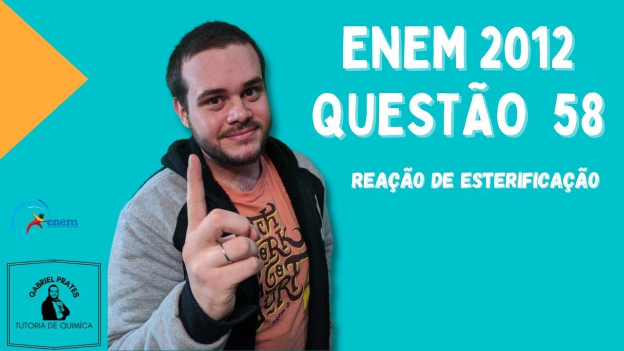 Thumbnail: ENEM 2012 - Questão 58: Reação de Esterificação
