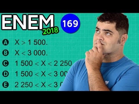 Thumbnail da aula: 🔥 ENEM 2018 Matemática 169 👉🏻 Escala num Desenho de Navio