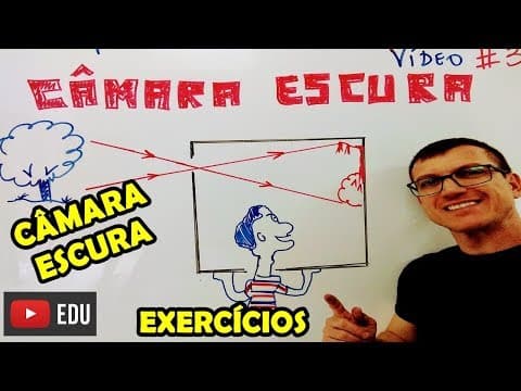 Thumbnail da aula: EXERCÍCIOS de ÓPTICA - COMO FUNCIONA A CÂMARA ESCURA? -  AULA 2   Prof  Boaro   VÍDEO# 3