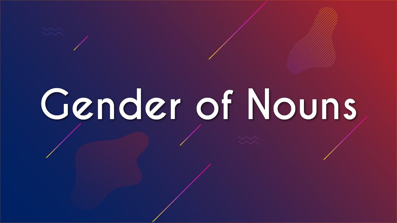 Thumbnail: Gender of nouns - Brasil Escola