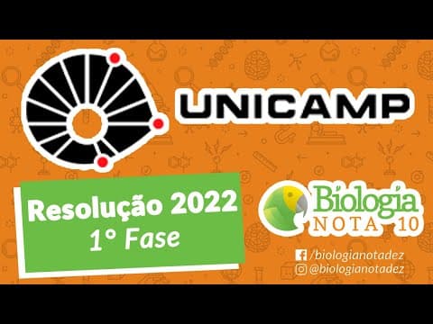Thumbnail da aula: Resolução UNICAMP 2022 - 1° Fase