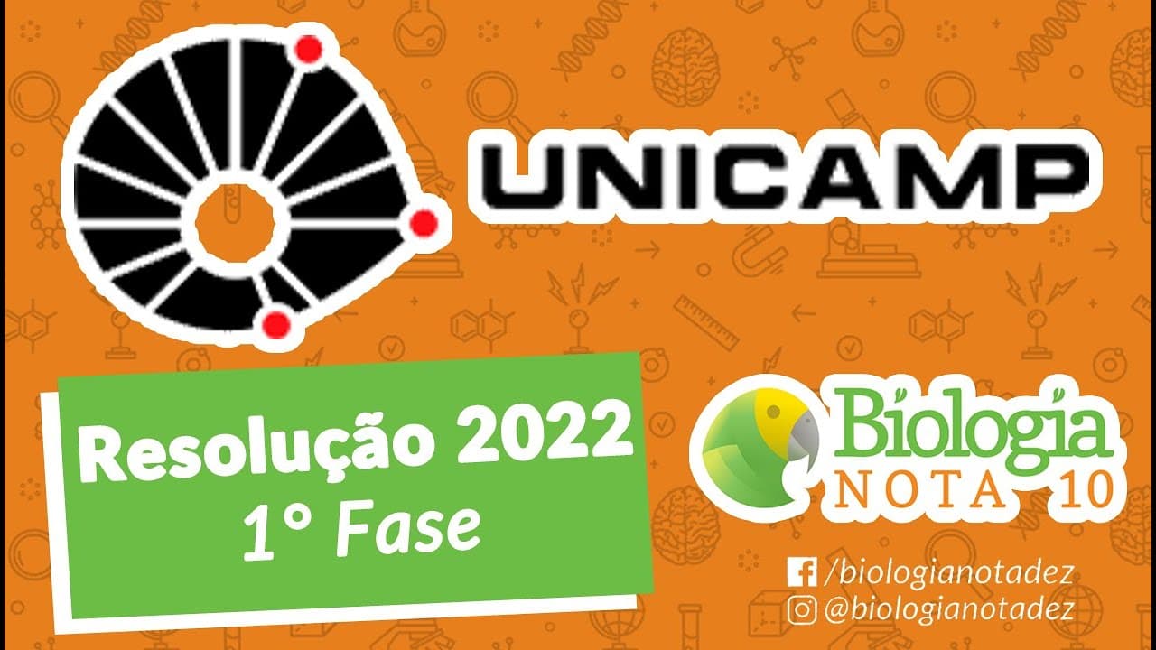 Thumbnail: Resolução UNICAMP 2022 - 1° Fase