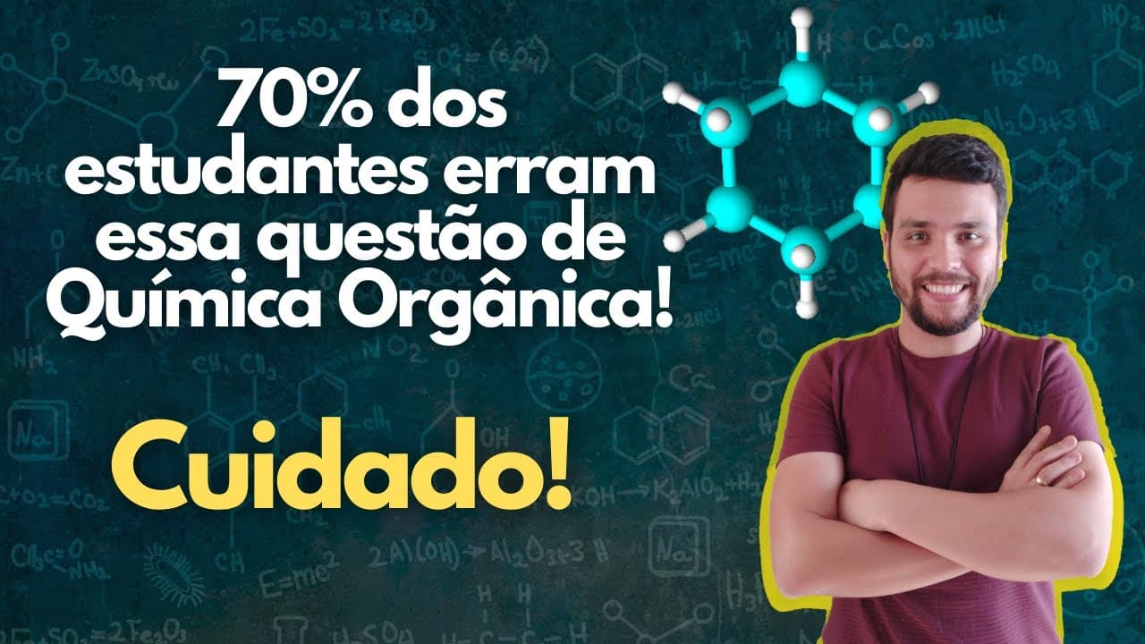 Thumbnail: 70% dos estudantes erra essa questão de Química Orgânica! "(UFRGS-RS-2018) Considere o composto