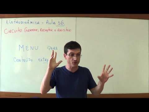 Thumbnail da aula: Geradores, receptores e resistores - Eletrodinâmica - Aula 16 (Menu) - Prof. Marcelo Boaro