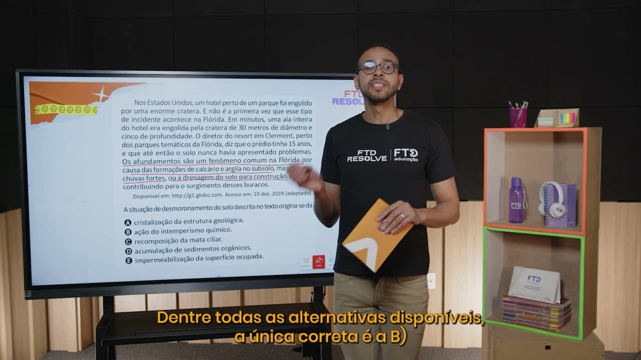 Thumbnail: Enem 2025 - Nos Estados Unidos, um hotel perto de um parque