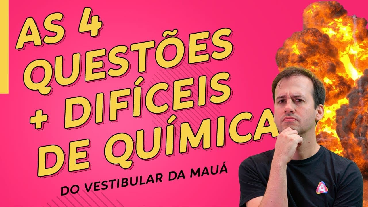Thumbnail: As 4 Questões mais difíceis do Vestibular da Mauá - Prof. Paulo Valim