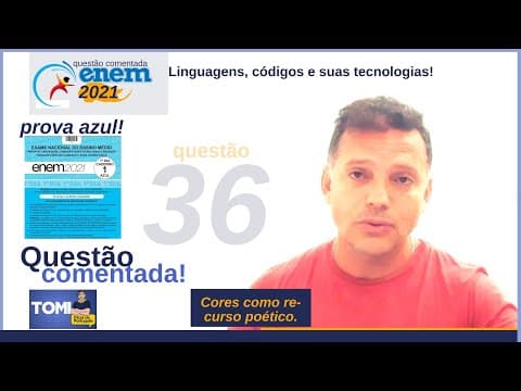 Thumbnail da aula: #Enem: questão36 comentada. Recurso poético no eu lírico