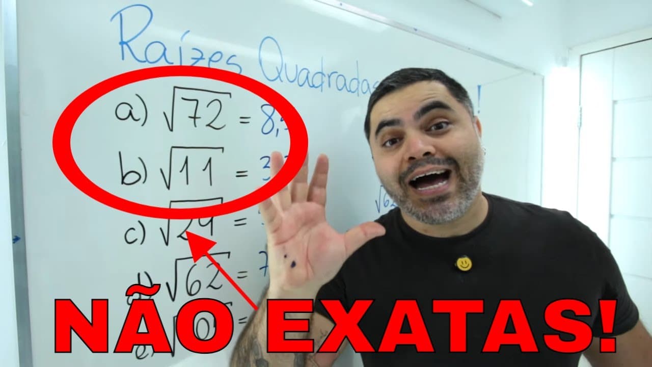 Thumbnail: 🤯 Como calcular RAIZ QUADRADA NÃO EXATA em 5 segundos (ou até menos!) ⚠️ TRUQUE FANTÁSTICO!