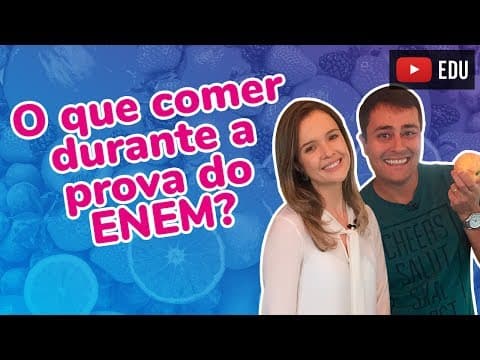 Thumbnail da aula: O que comer durante a prova do ENEM? | ft. Cris Tozzo