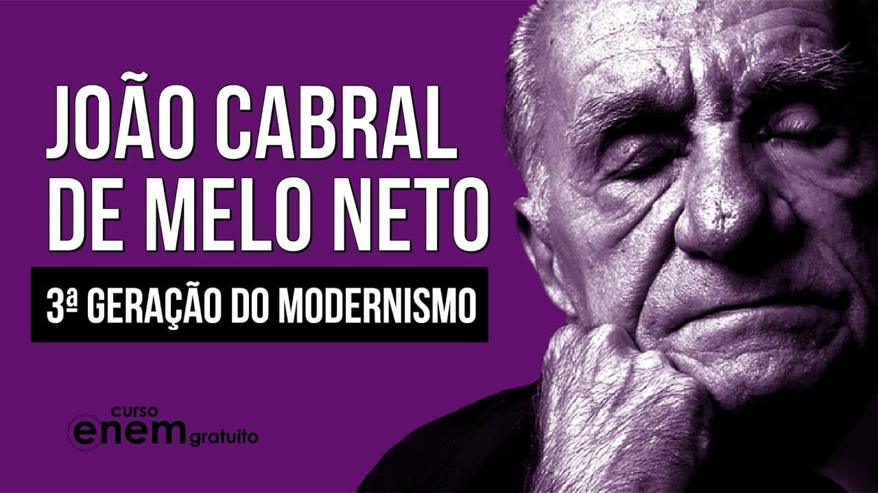 Thumbnail: JOÃO CABRAL DE MELO NETO: 3ª Geração do Modernismo | Literatura para o Enem | Camila Brambilla