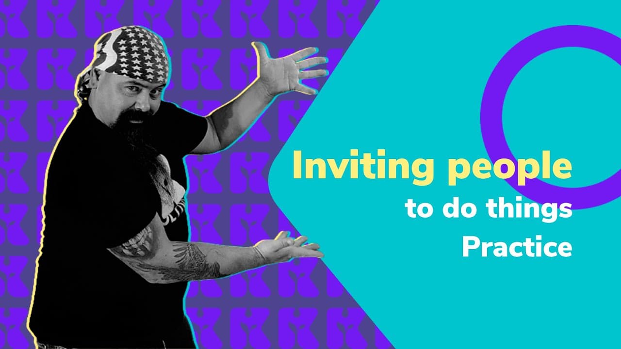 Thumbnail: Inviting people to do things - practice | Inglês 2.0 | Kultivi | Rui Ventura